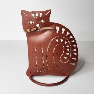 Vintage Rustic Metal Votive Tealight Candle Holder